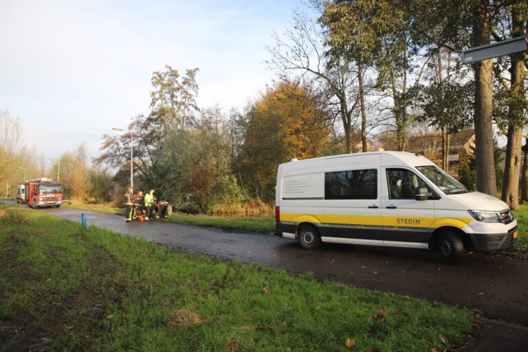 Brand in Elektrakast in Gouda