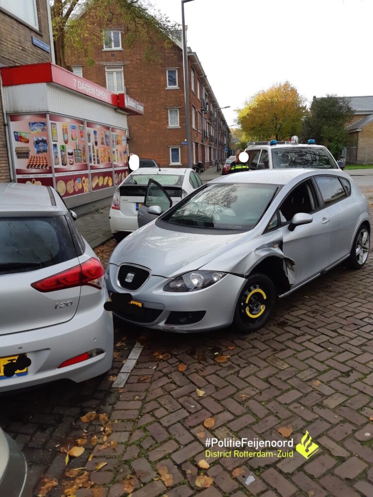 Thuiskomertje brengt vluchtende automobilist niet ver tijdens achtervolging in Rotterdam