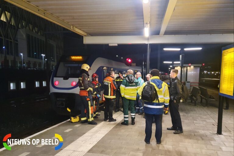 Spoorloper ontkomen aan de dood Burgemeester Jamesplein Gouda