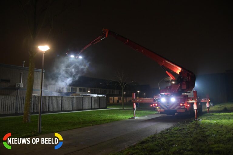 Slaapkamer woning verwoest door brand Rigolettostraat Hoogvliet Rotterdam