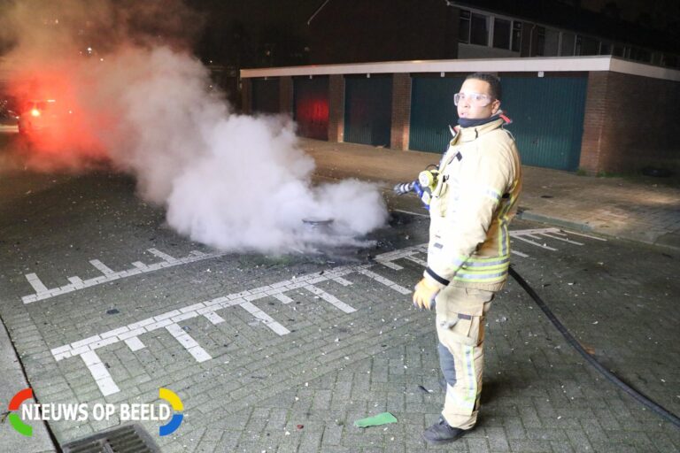 Afvalbrand snel geblust Brongras Rotterdam