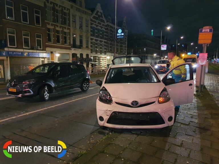 Schade en gewonde na kop-staart botsing Westzeedijk – S100 Rotterdam