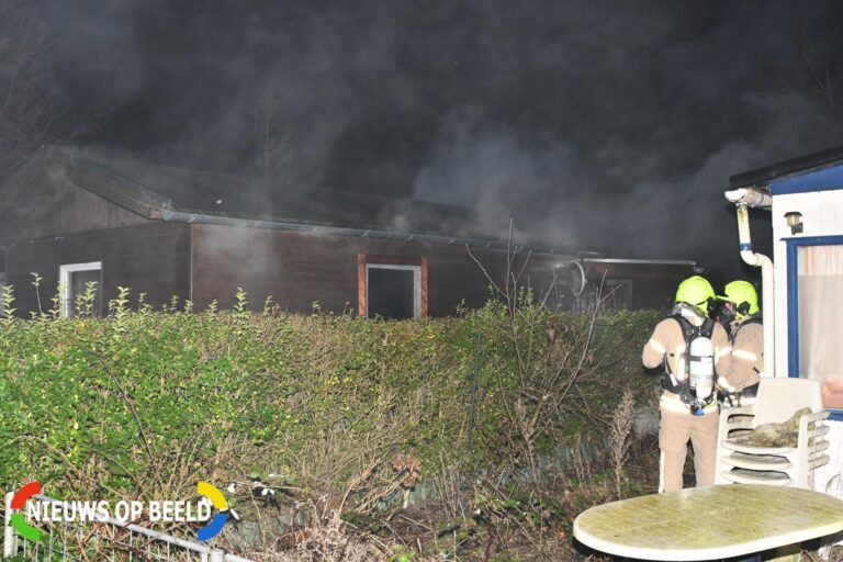 Grote brand op vakantiepark Hellevoetsluis