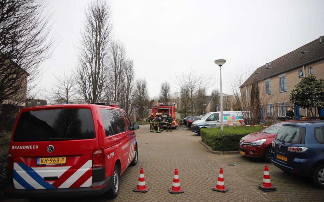 Gaslek bij graafwerkzaamheden in Waddinxveen