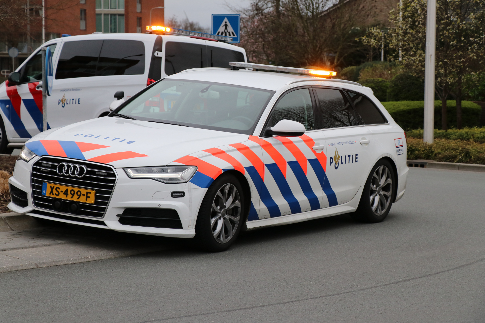 Verkeerspolitie stockfoto Jeroen