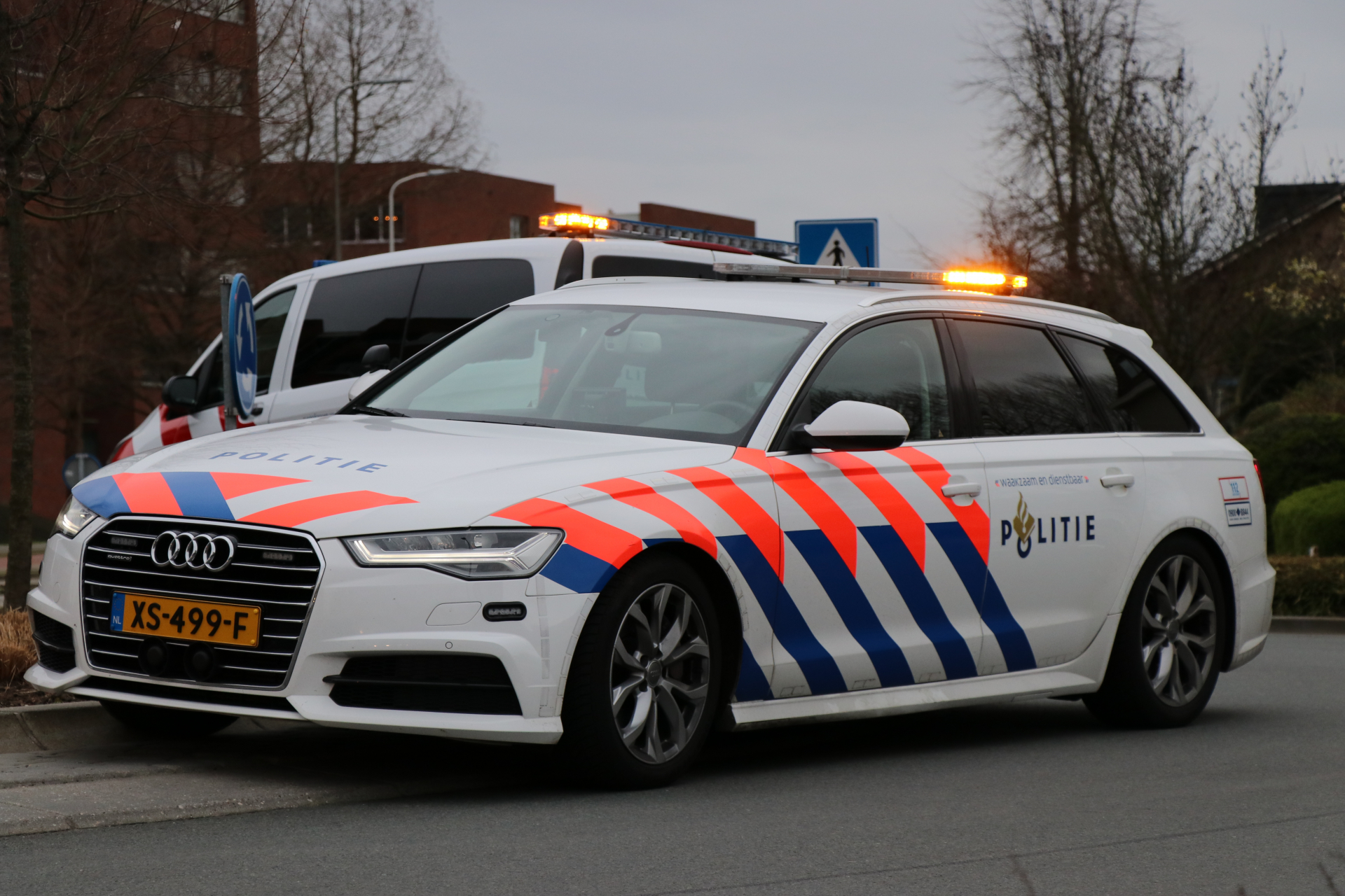 Verkeerspolitie stockfoto Jeroen
