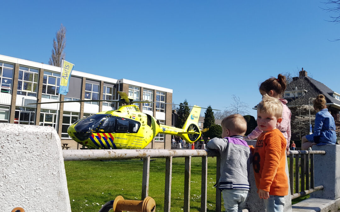 Traumahelikopter landt voor incident in bovenwoning Willem en Marialaan Gouda