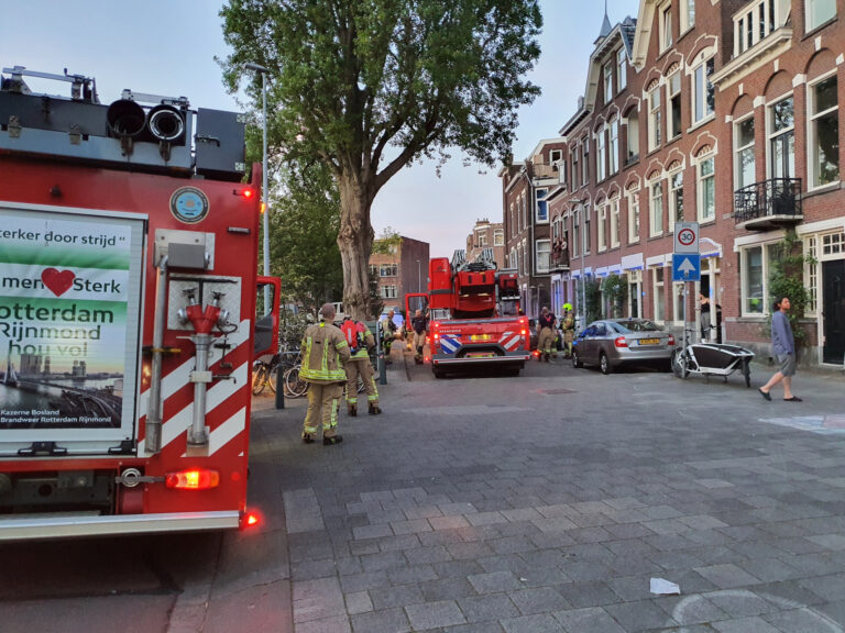 Woningbrand blijkt barbecue te zijn Bergselaan Rotterdam