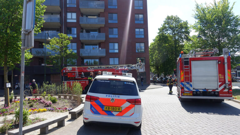 Brand op derde verdieping van appartementencomplex Vest Gouda