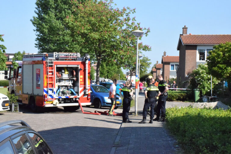 Wespenbestrijdingsactie eindigt in brand in spouwmuur Prinses Marijkestraat Moordrecht