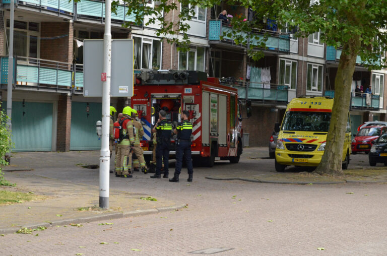 Brand in flatwoning Asserweg Rotterdam