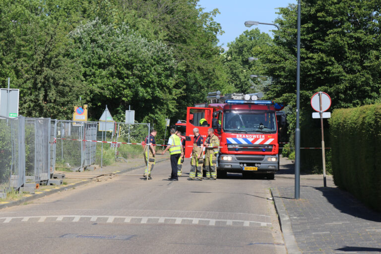 Gasleiding geraakt bij graafwerkzaamheden Valkstraat Sittard