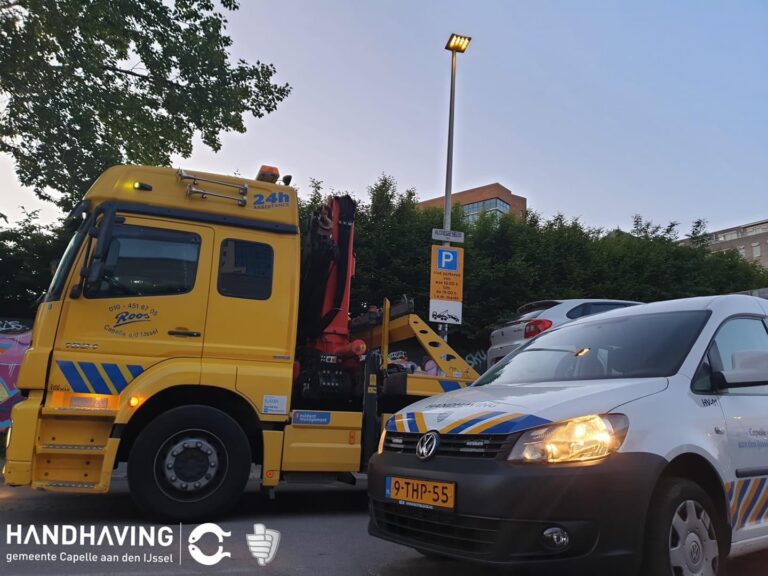 Verkeerd geparkeerde auto’s voortaan weggesleept in Capelle aan den IJssel