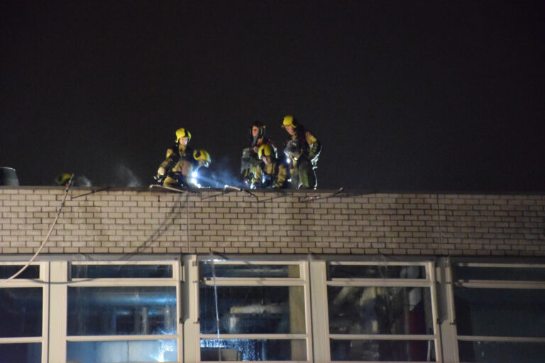 Brand in spouwmuur van Oranje Nassau College Clauslaan Zoetermeer