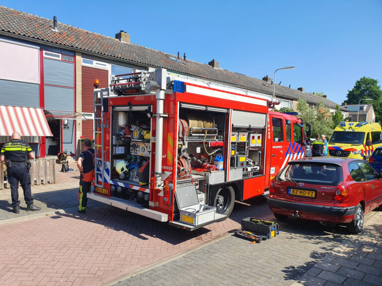 Gewonde bij brand in keuken Dercksenstraat Gouda