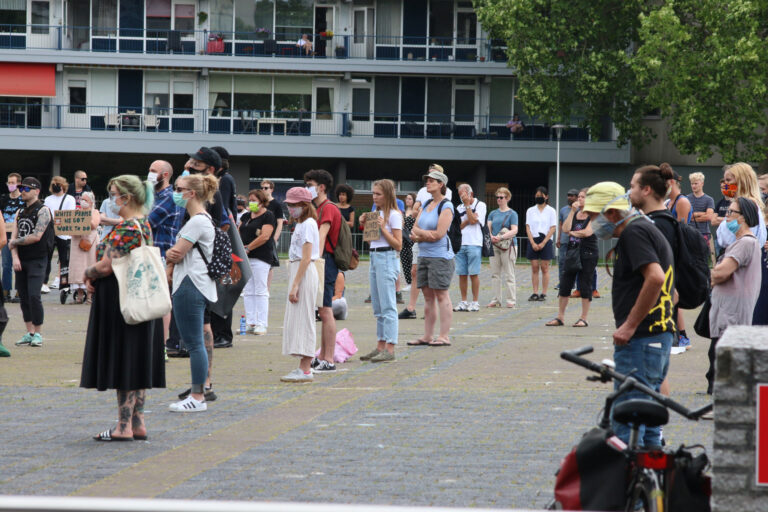 Grote opkomst Black Lives Matter-demonstraties Burgemeester van Grunsvenplein Heerlen