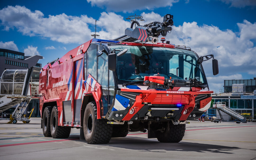 Dit zijn de nieuwe brandweervoertuigen op Rotterdam The Hague Airport