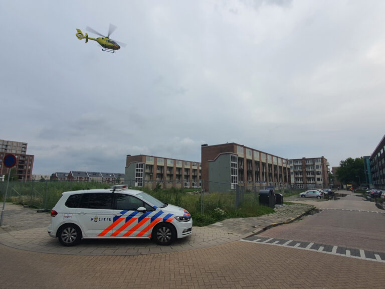 Traumahelikopter landt voor incident Rutgersstraat Gouda