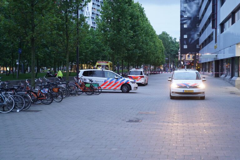 Man wil bemiddelen bij vechtpartij in Rotterdam en valt van hoogte