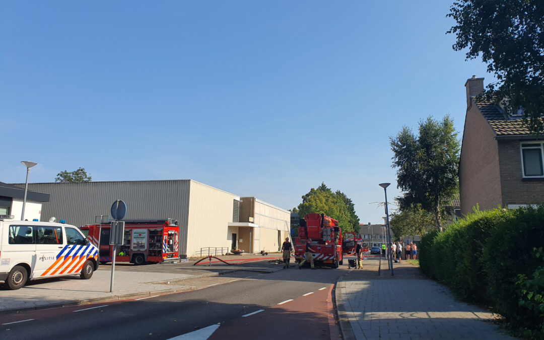 Brand in squashhal Barbarakruid Rotterdam