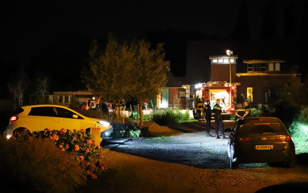 Brandje in versnipperaar Zwarteweg Waddinxveen