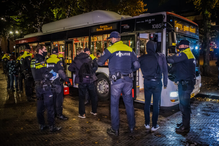 82 demonstranten aangehouden in Den Haag