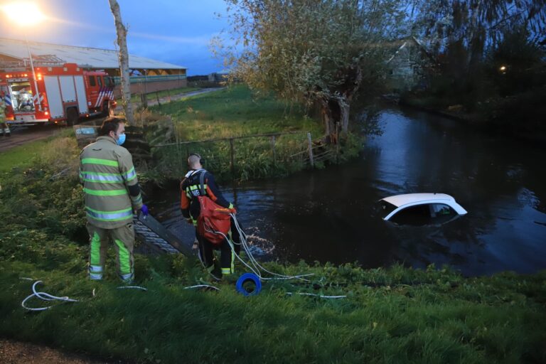 Automobiliste raakt te water in Hekendorp