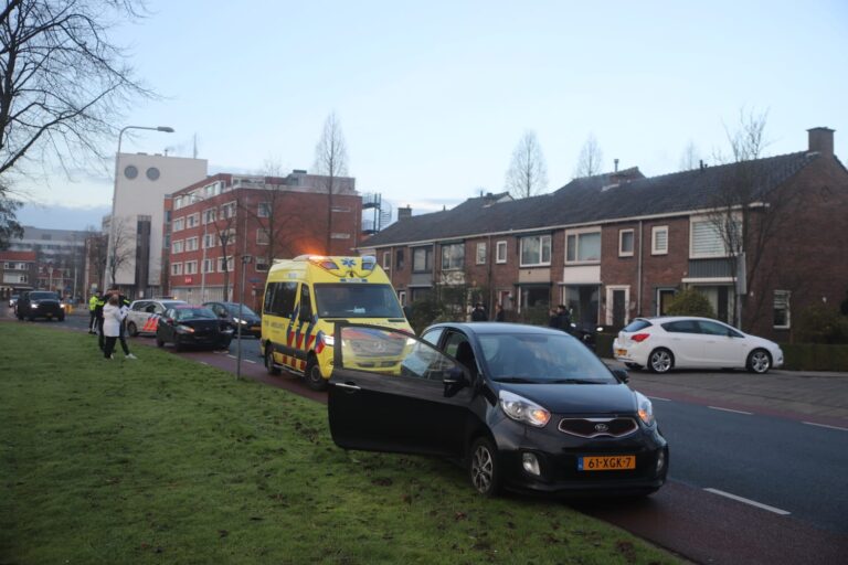 Forse schade na kettingbotsing in Gouda