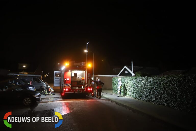 Flinke brand in tuinhuis Rozenstraat Zevenhuizen