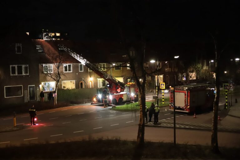 Schoorsteenbrand woning Joubertstraat Gouda