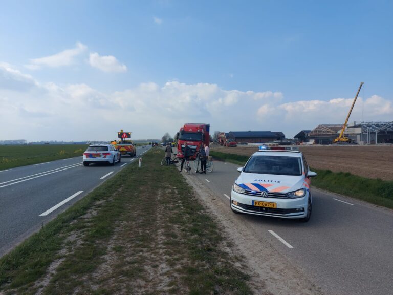 Ernstig ongeval met vrachtwagen N215 Tonisseweg Oude-Tonge