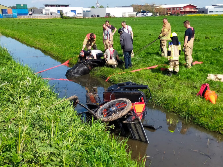Paard met wagen te water Bergweg-Zuid Bergschenhoek