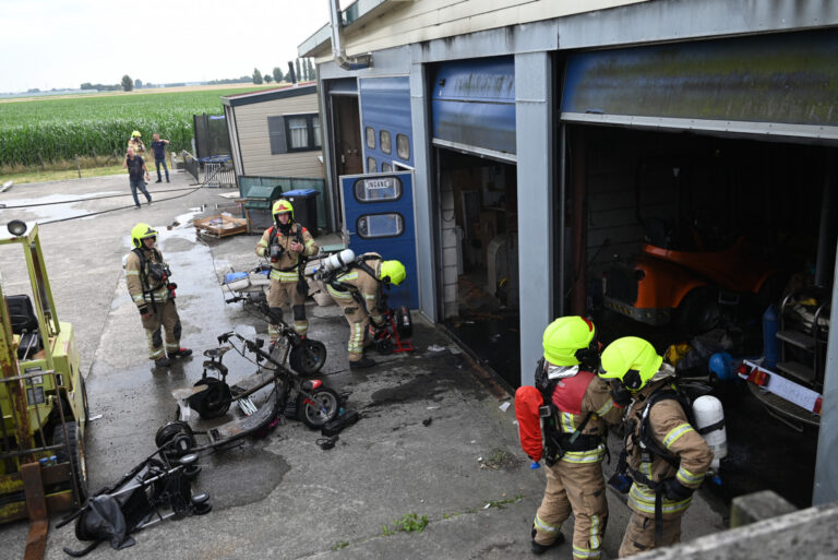 Brand in opslag van woning in Rockanje