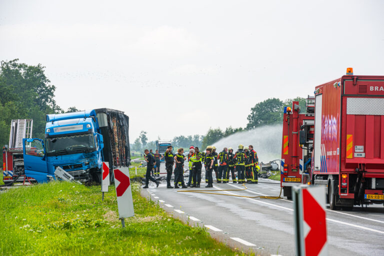Dode en meerdere gewonden bij ongeval op N210 bij Bergambacht