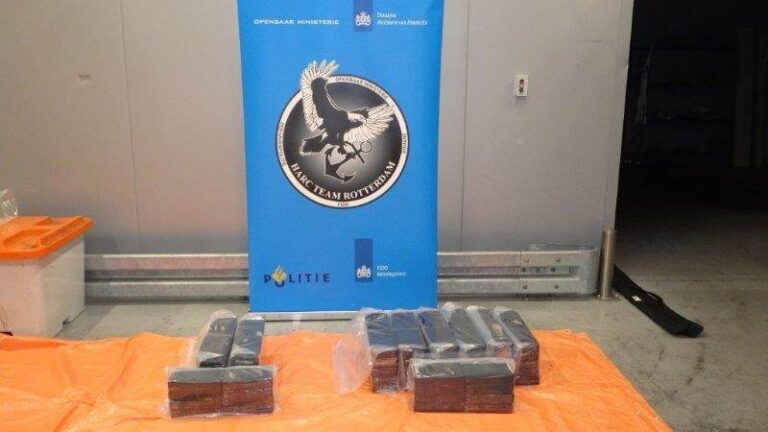 96 kilo cocaïne onderschept in Rotterdamse haven