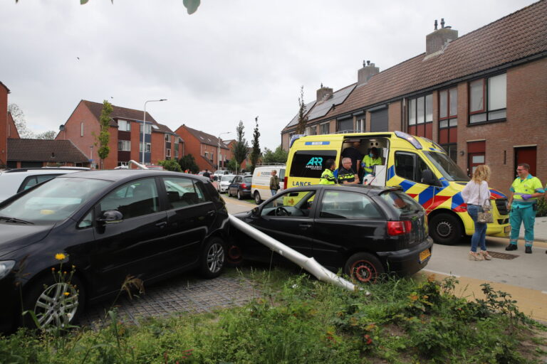 Onwel geworden automobilist richt ravage aan Fresia Krimpen aan den IJssel