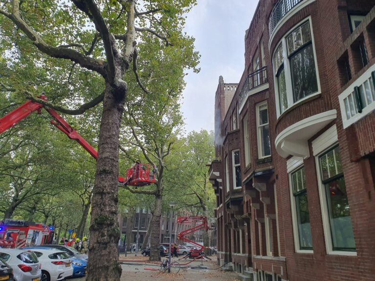 Flinke brand in woonlocatie voor jongeren Heemraadssingel Rotterdam