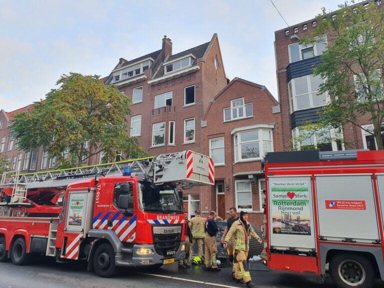 Schade na brand in keuken Beukelsdijk Rotterdam