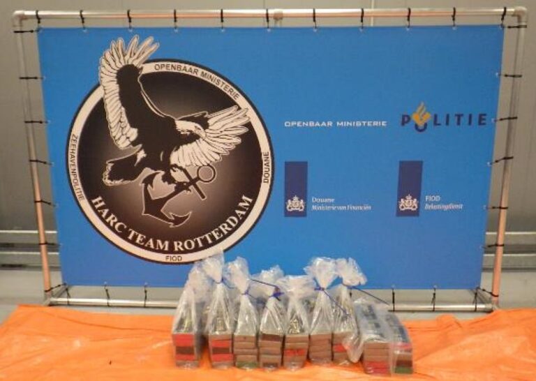 Cocaïne onderschept in Rotterdamse haven