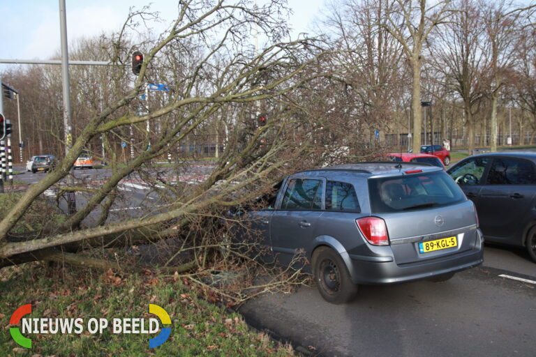 Storm Eunice zorgt voor veel schade in Rotterdam