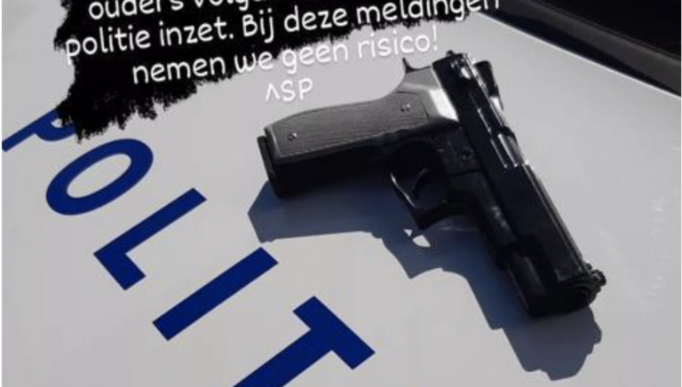 Politie rukt uit voor 9-jarige met balletjespistool