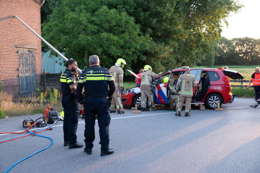 Eenzijdig ongeval met brandweervoertuig Ring Oudenhoorn