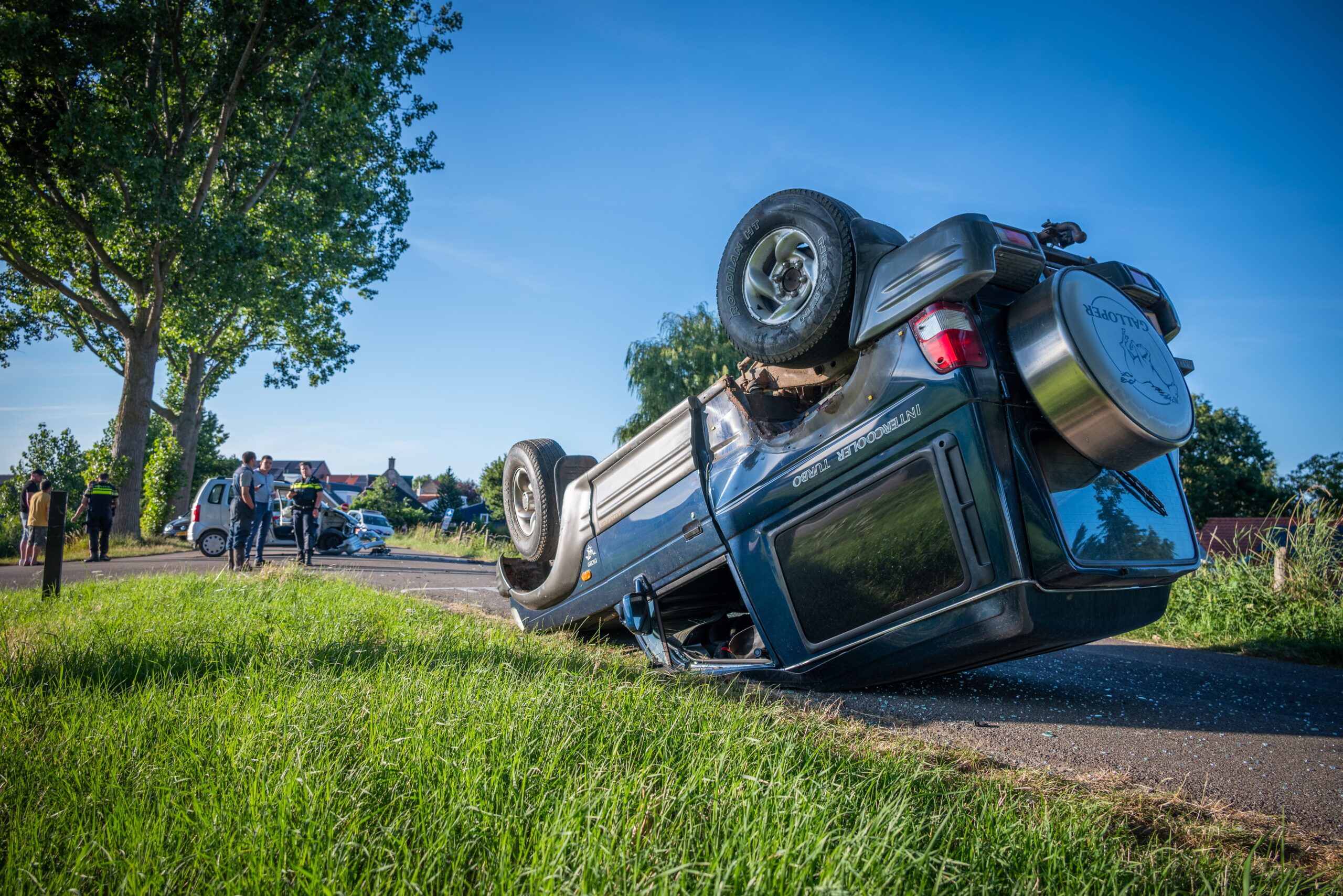 Inzittenden hebben engeltje op hun schouder bij ongeval Schuddebeursedijk Simonshaven