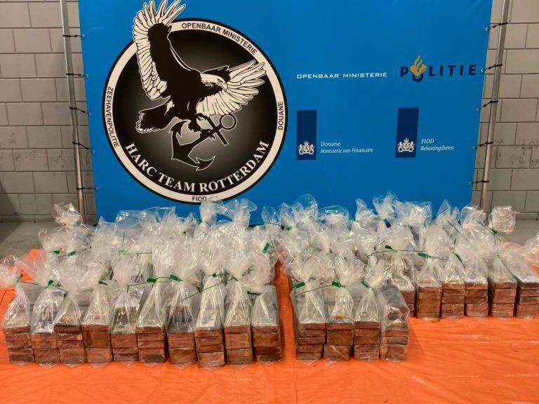 Vijfhonderd kilo cocaïne gevonden in Rotterdamse haven