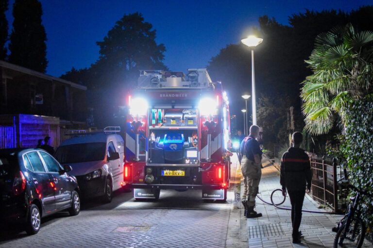 Wasdroger in brand in schuur van woning Paulus Potterstraat Krimpen aan den IJssel