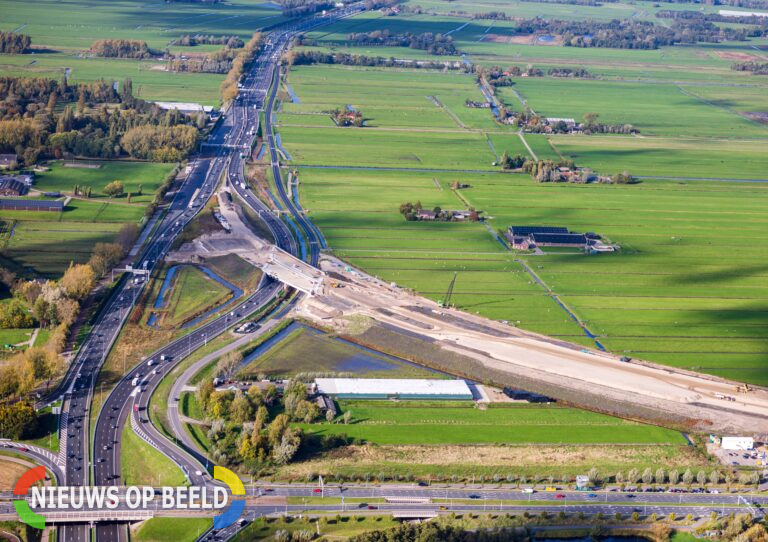 weekend afsluiting A13: nieuw knooppunt Zestienhoven in de maak bij Rotterdam The Hague Airport