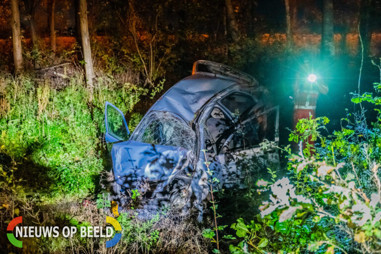 Bestuurster komt met de schrik vrij na bizar ongeluk A20 Nieuwerkerk aan den IJssel