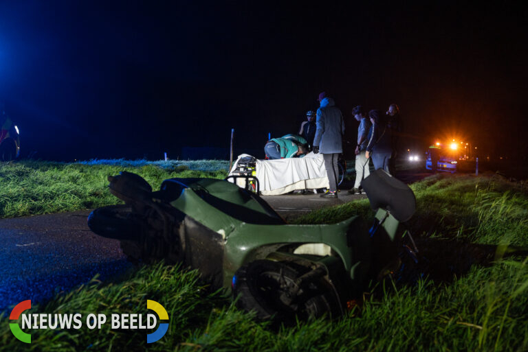 Scooterrijder zwaargewond na aanrijding met voetganger Westdijk Hekelingen
