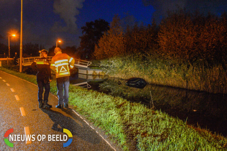 Automobilist raakte te water met auto van vriend Molenweg N468 Maasland