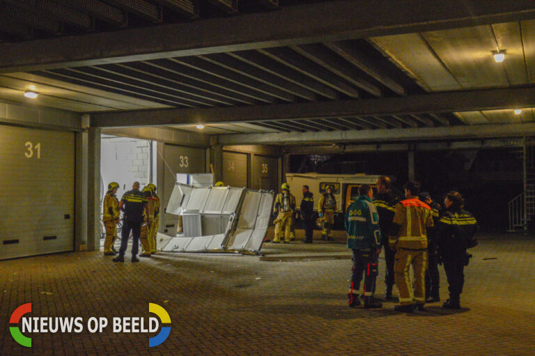 Gewonde na explosie in garagebox Honderdland Maasdijk